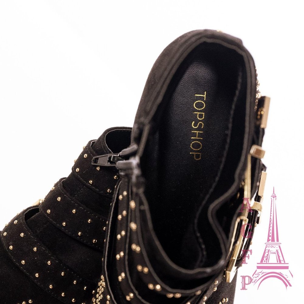 TOPSHOP kowboy Chloe Dupes studded western booties - Picture 13 of 14